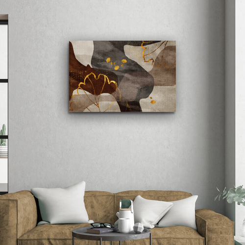 Tableau abstrait Terre Précieuse