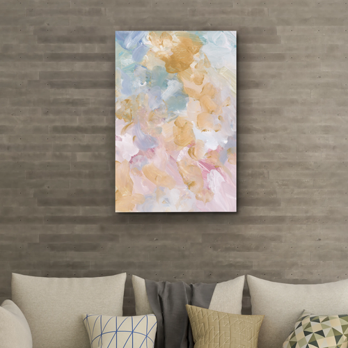 Tableau abstrait Nuances Pastel – Douceur & Élégance